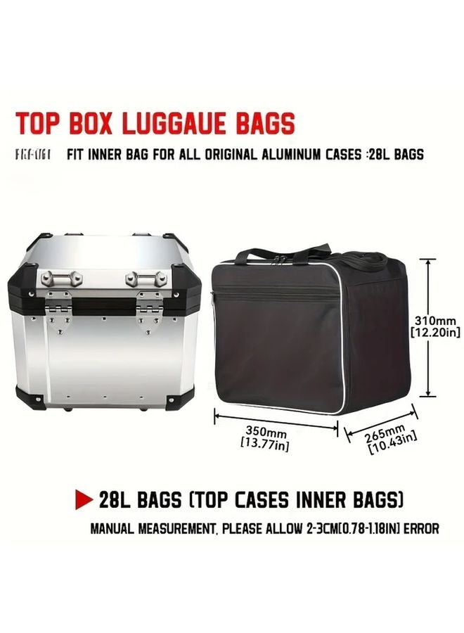 Black Top Bag For BMW R1200GS R1250GS F700GS F850GS Motorcycle Luggage Compartment - Image 2